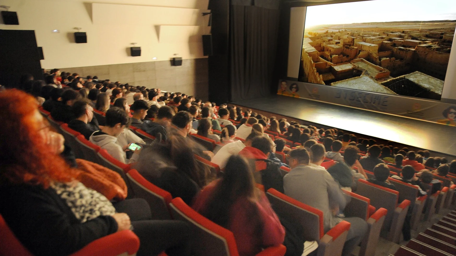 Proyección de una de las películas