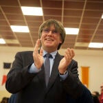 Carles Puigdemont interviene en un acto del Consejo de la República.
