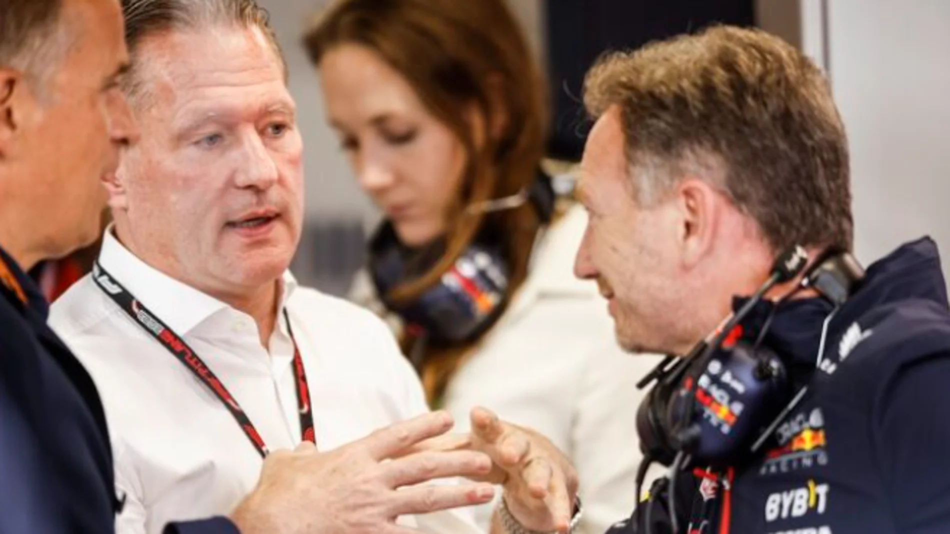 Jos verstappen y Christian Horner