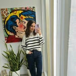 Paula Echevarría con look casual.