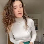 Captura de la joven en el vídeo de TikTok 