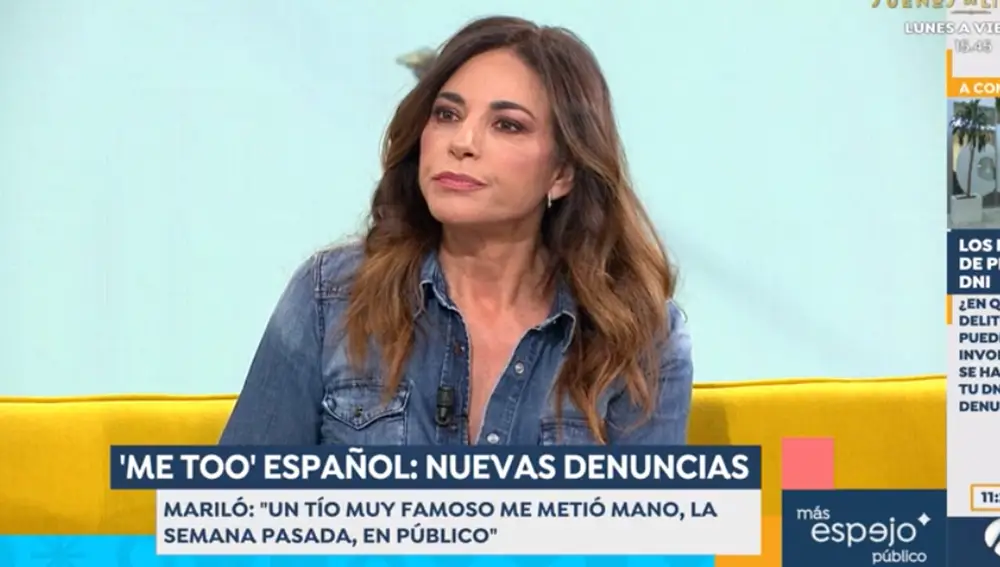 Mariló Montero denuncia una agresión sexual en "Espejo Público"