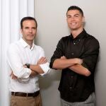 Paulo Ramos, fundador de Saúde Viável, junto con Cristiano Ronaldo
