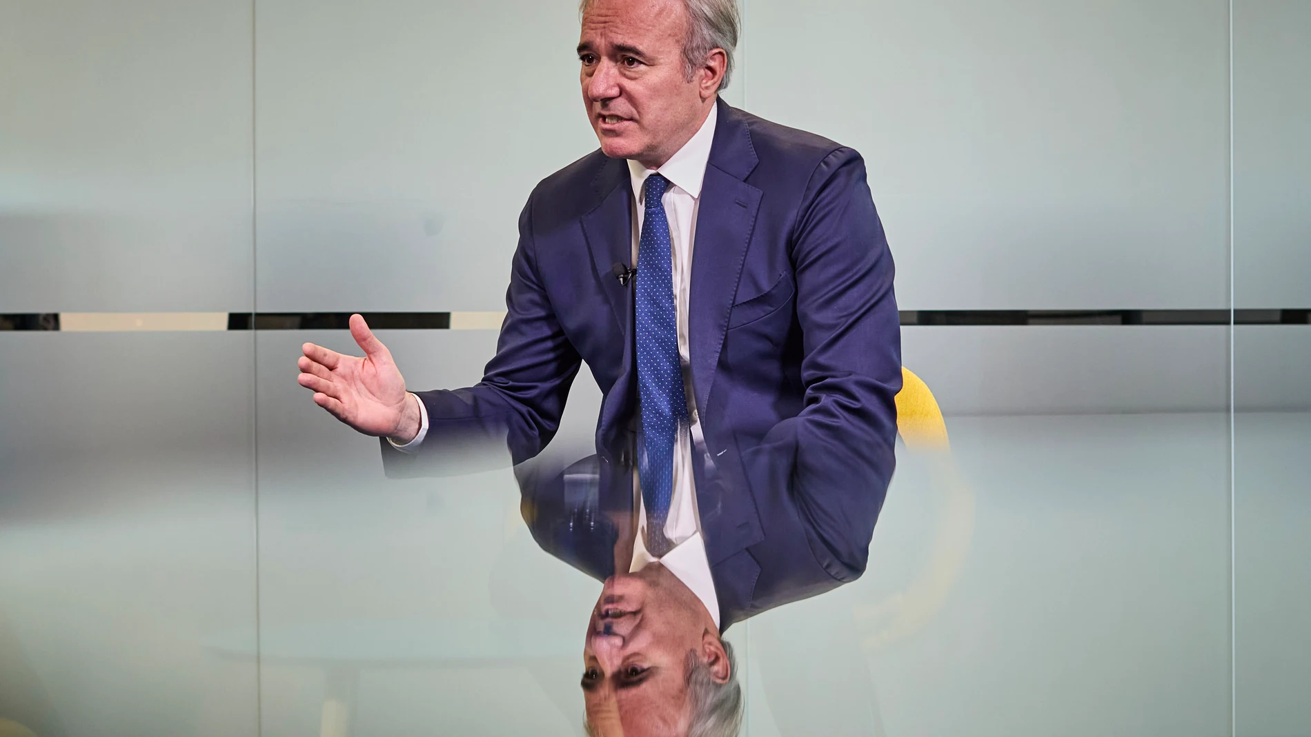 Entrevista con Jorge Azcón, presidente del Gobierno de Aragón. © Alberto R. Roldán / Diario La Razón. 05 03 2024