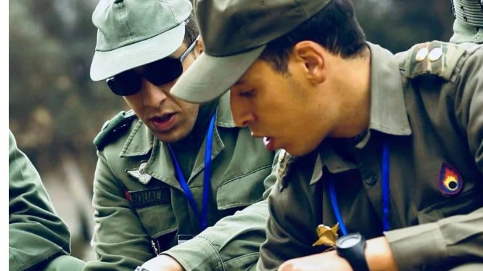 Reclutas marroquíes, durante el servicio militar