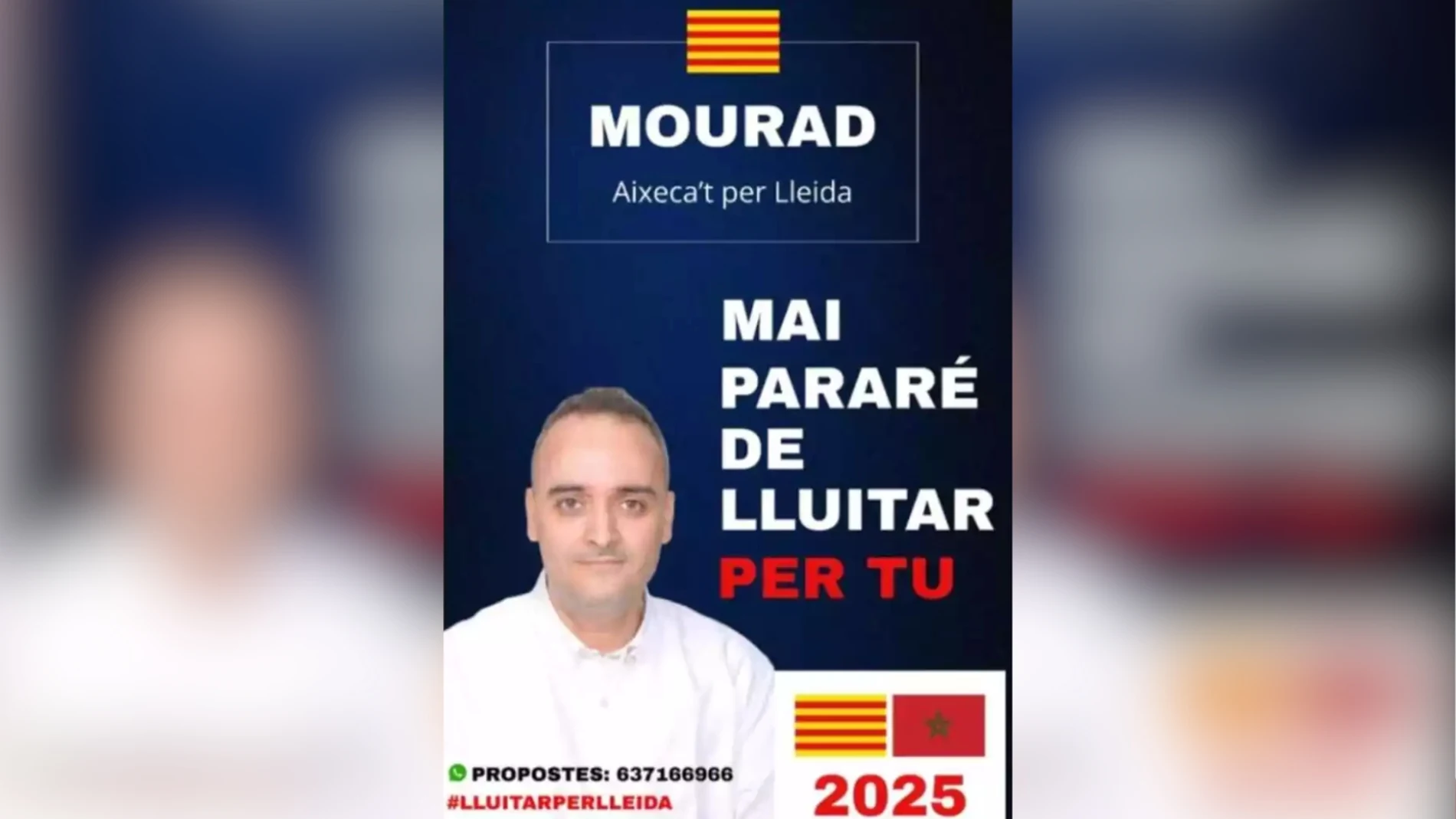 Controversia en Cataluña por cartel preelectoral