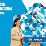 La secretaria general del PPdeG, hoy, en rueda de prensa. 