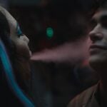 Andrea Varela (izda.) y David Fernández en «As neves», ópera prima de Sonia Méndez