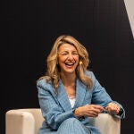 Yolanda Díaz asiste a un acto sobre mujeres en el trabajo