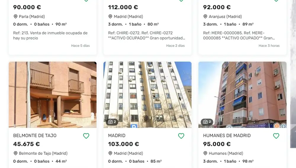 Anuncios con Okupas al día de hoy