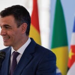 El presidente del Gobierno español, Pedro Sánchez, visita las obras del Metro de Sao Paulo