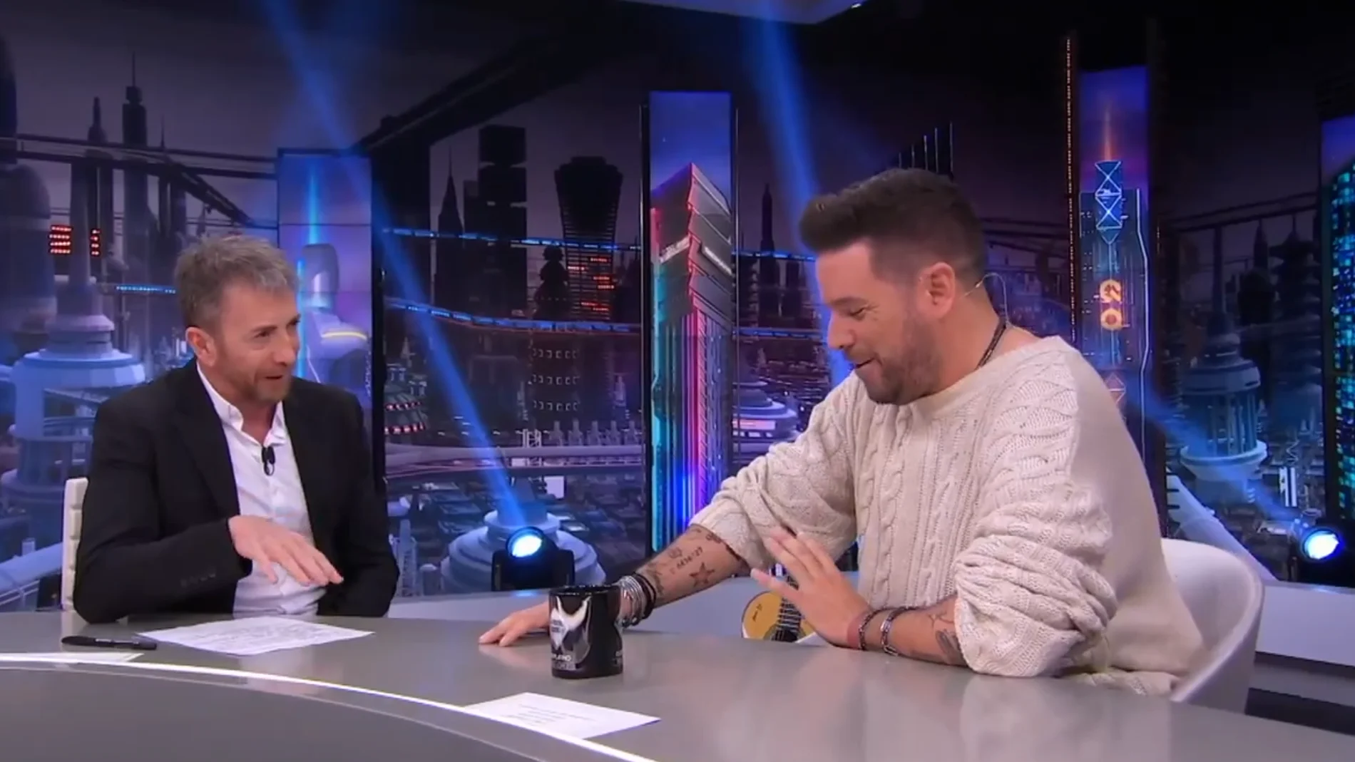Pablo López durante su visita en 'El Hormiguero'