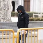 El presidente del Zamora CF, Víctor de Aldama, a la salida de la Audiencia Nacional.