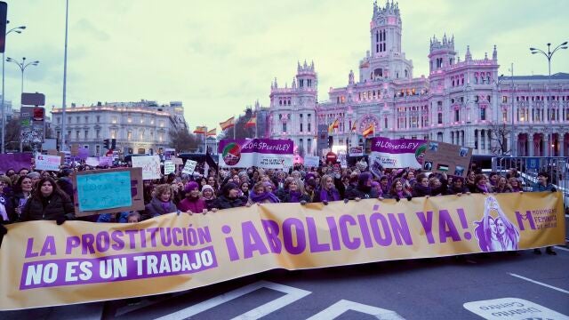 Manifestación feminista en Madrid