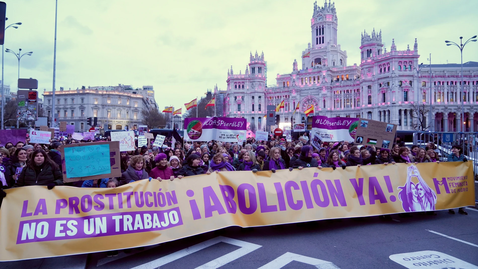 Manifestación feminista en Madrid