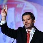 Chega's president Ventura campains ahead of Portugal legislative election