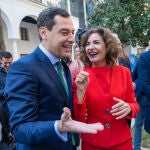 Juanma Moreno y María Jesús Montero, en Sevilla