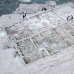 Imagen aérea de la nueva área productiva localizada en el oppidum de Puente Tablas