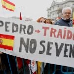Manifestación en contra de la Ley de Amnistía en Cibeles. © Jesús G. Feria.