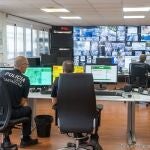 Sala de control de la Policía Local de Cartagena