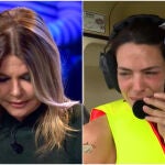 Makoke y Laura Matamoros en "Supervivientes"
