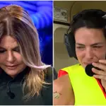 Makoke y Laura Matamoros en "Supervivientes"