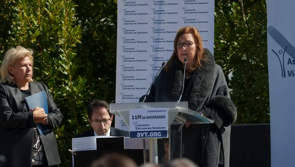 Feijóo, Ayuso, y Martínez-Almeida, conmemoran el 11M en el” Bosque del Recuerdo" junto a la AVT. David Jar