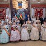 Marta Barrachina abre las puertas de la Diputación a las máximas representantes de las Fallas de la provincia