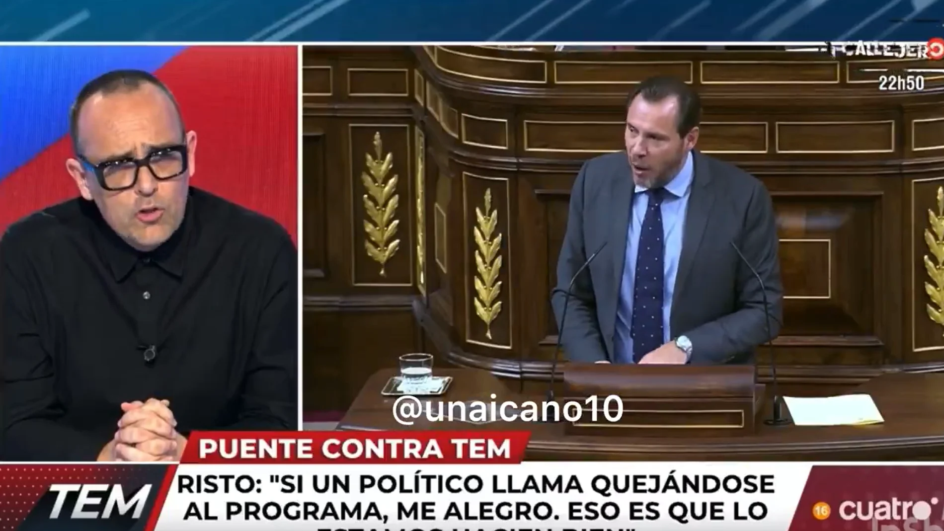 Risto Mejide, encendido contra Óscar Puente: "No le voy a llamar mamporrero de Pedro Sánchez, aunque lo piense"