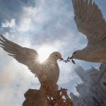 Mascletà de las Fallas 2024 en la plaza del Ayuntamiento a cargo de Pirotecnia Turís