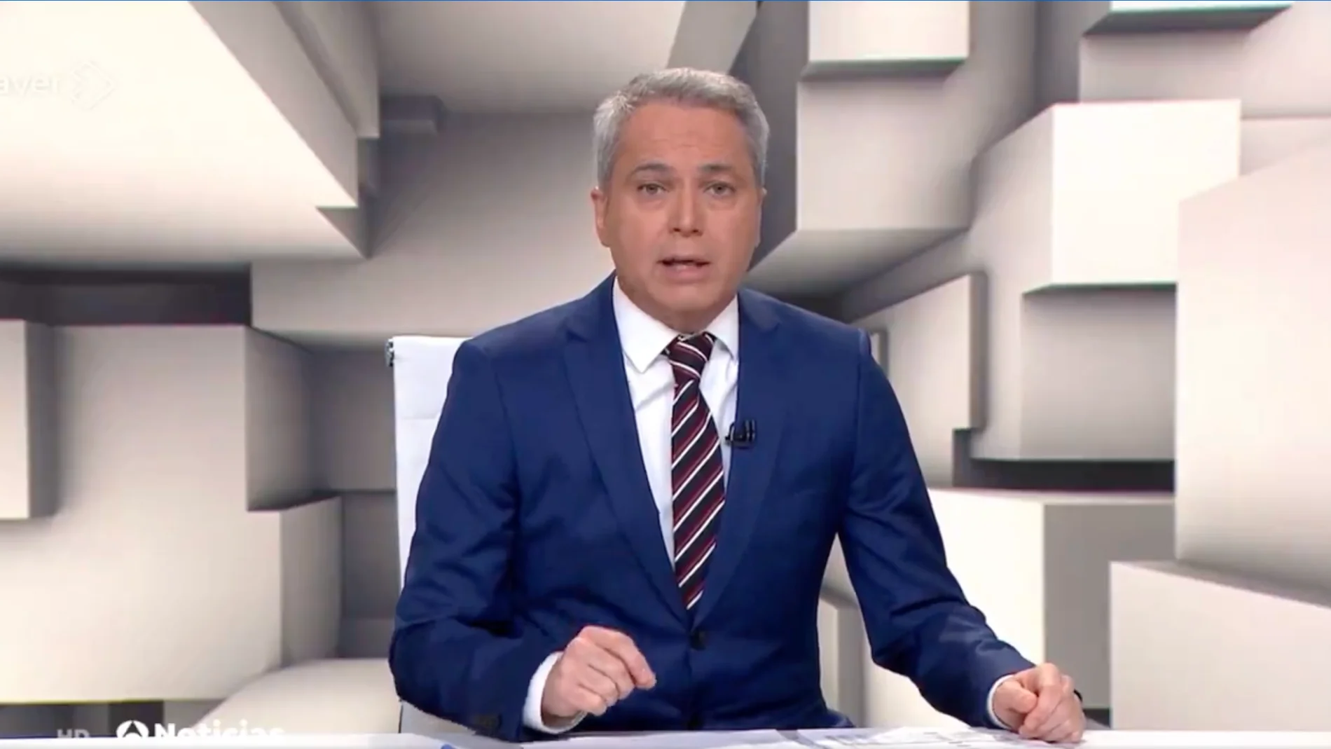 Vicente Vallés en los informativos de Antena 3