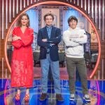 Los jueces de 'MasterChef': Samantha Vallejo-Nágera, Pepe Rodríguez y Jordi Cruz