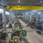 Vista panorámica del interior de la planta desaladora de Torrevieja de Accion