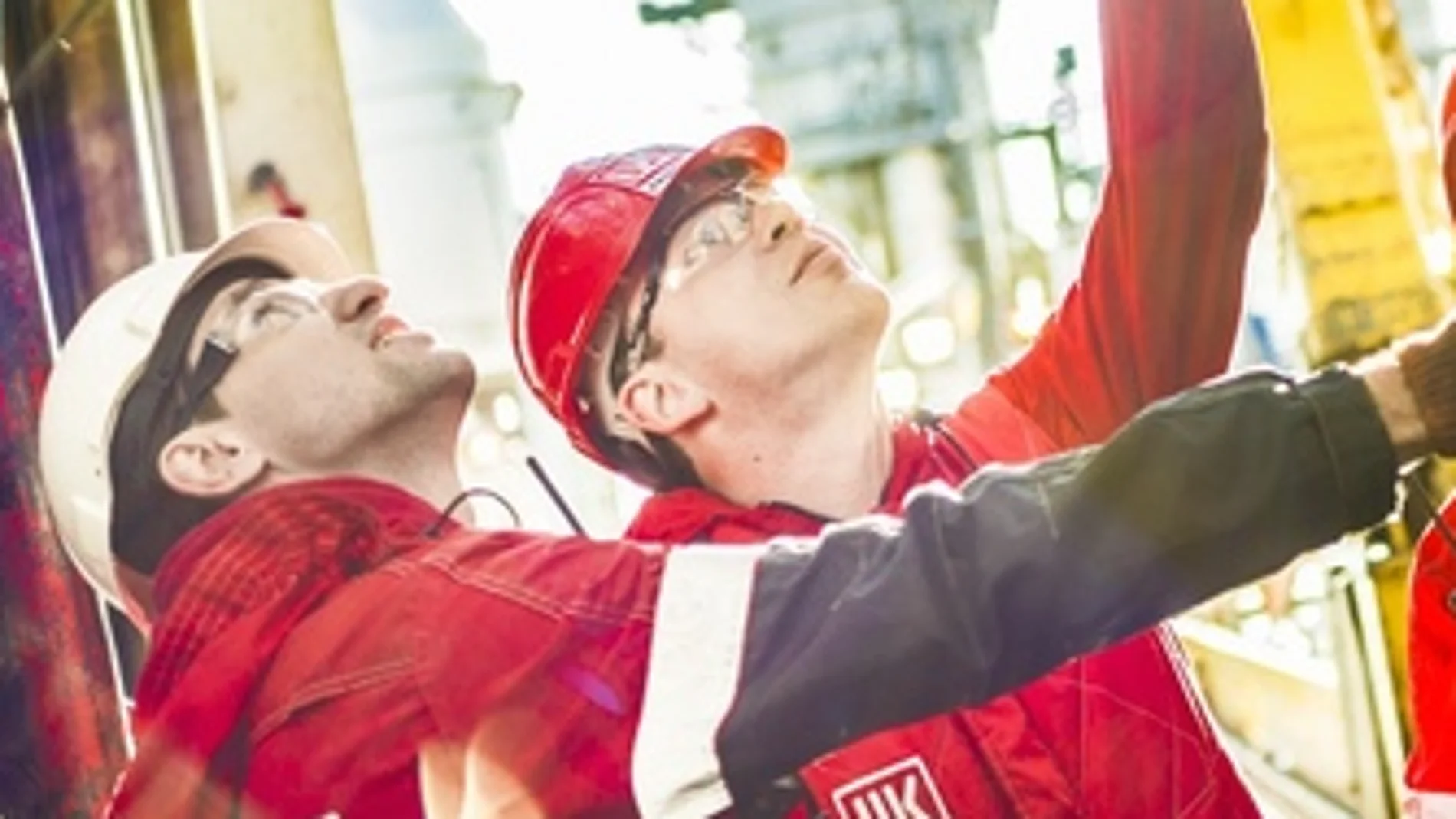 Trabajadores de la empresa petrolera y gasista rusa Lukoil