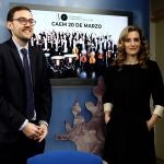La viceconsejera de Acción Cultural, Mar Sancho, y el concejal Ángel Fernández Silva presentan el concierto de la Orquesta Sinfónica de Stavanger en Salamanca