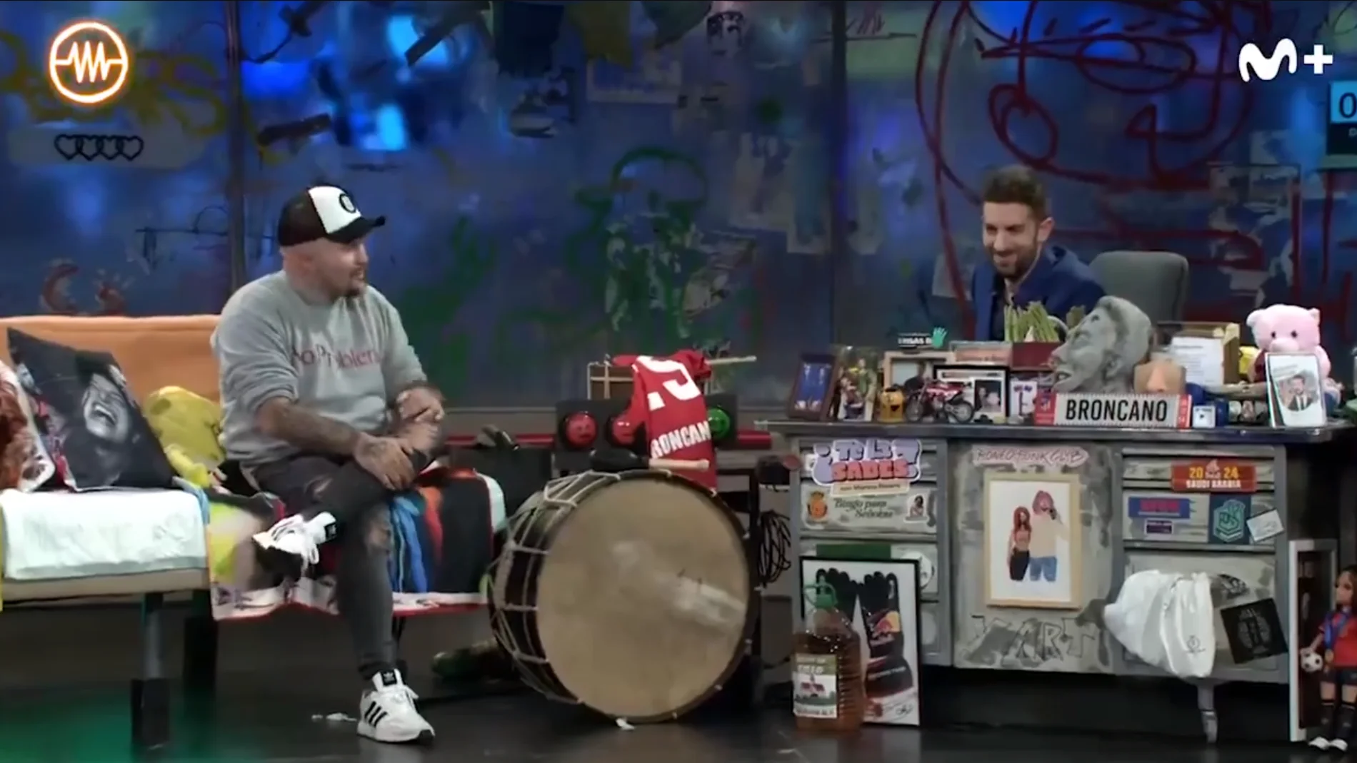 Kiko Rivera junto a David Broncano en 'La Resistencia'