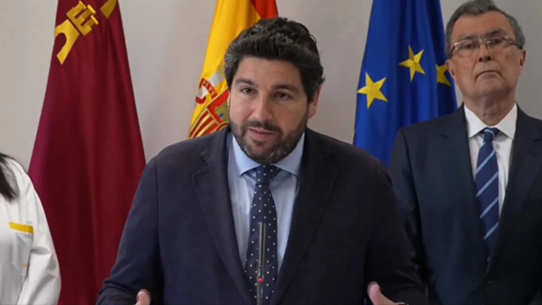 El presidente de la Región de Murcia, Fernando López Miras