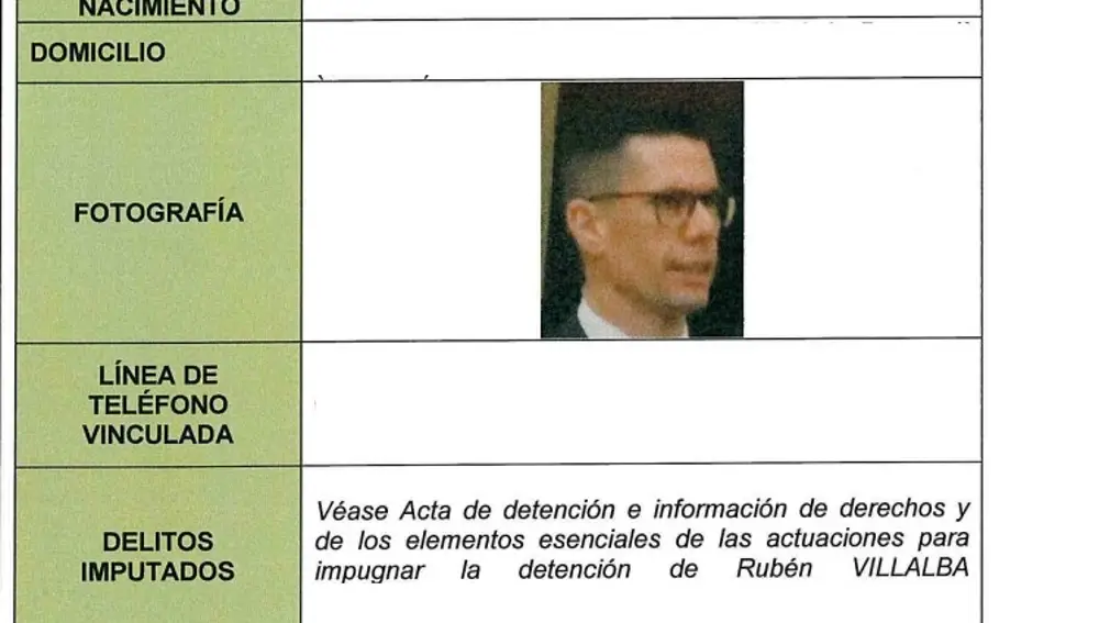 El segundo guardia civil del caso Koldo, Rubén Villalba