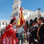 Jura de bandera en el Aldea de El Rocío