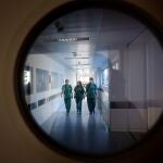 Sanitarios de la UCI del Hospital San Pedro de Logroño