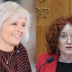 Montse Prado, BNG (derecha) y Patricia Iglesias (PSOE). 