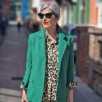 Carmen Gimeno con look de leopardo.