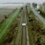 Simulación de la tecnología IronLev sobre los rieles