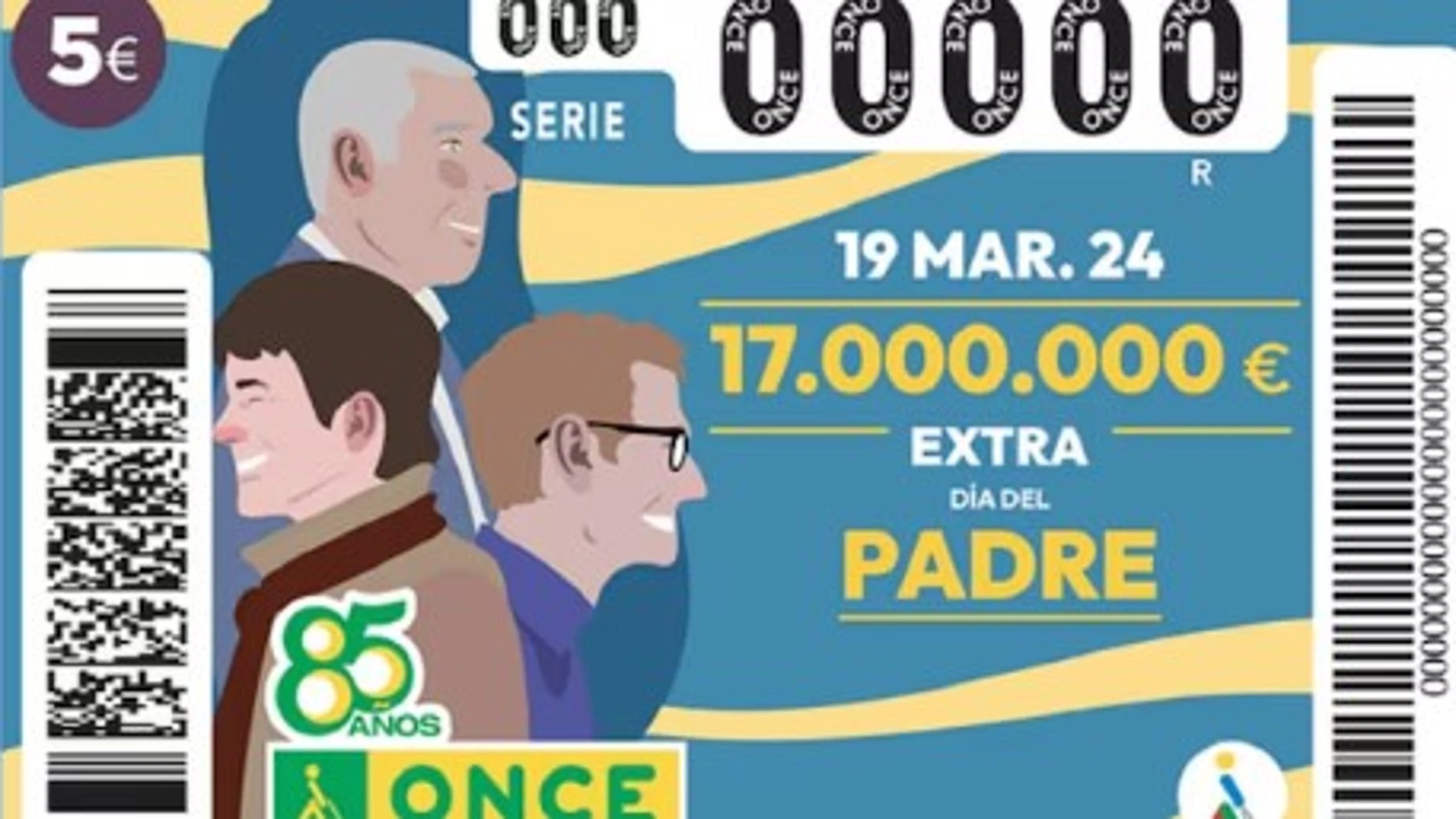 Cupón Extra del Día del Padre de la ONCE: sorteo de hoy, martes 19 de marzo de 2024