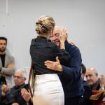 Yolanda Díaz con su padre Suso