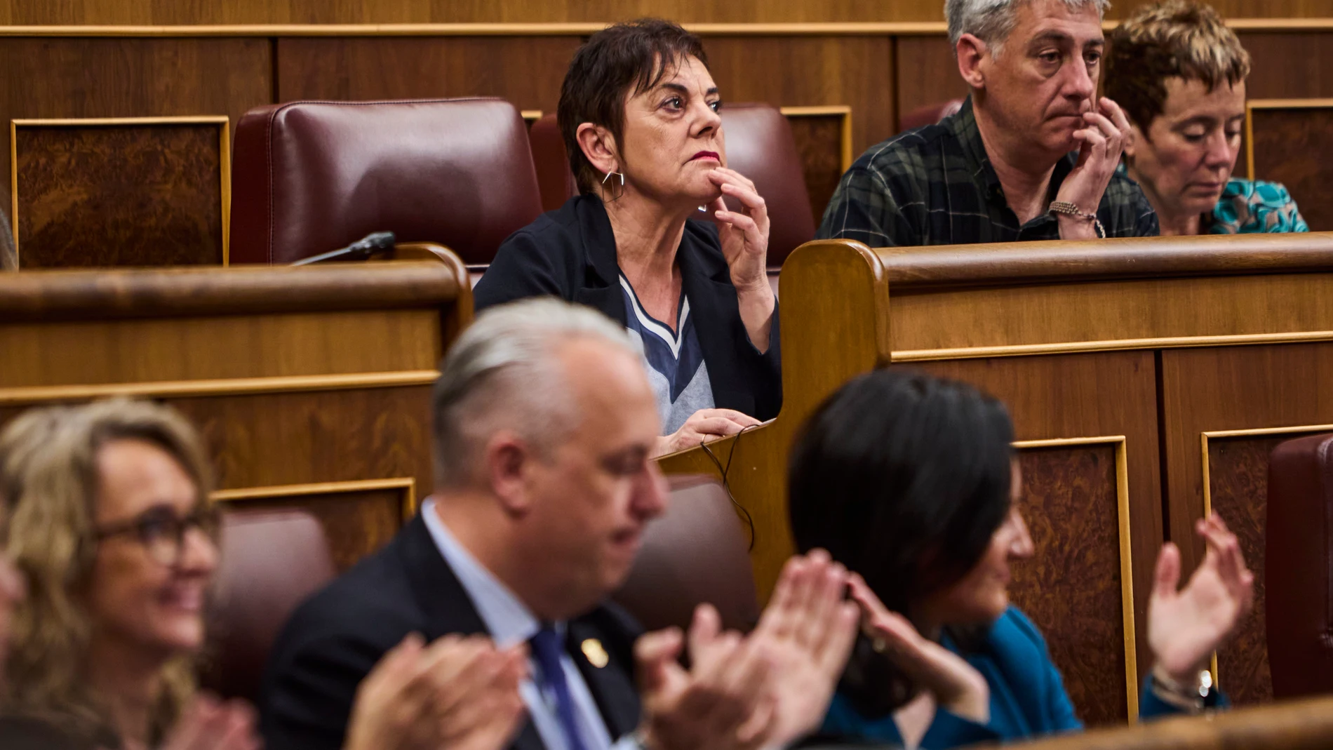 Mertxe Aizpurua (Bildu) en la sesión de control al Gobierno en el Congreso de los Diputados. © Alberto R. Roldán / Diario La Razón. 20 03 2024