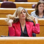 Yolanda Diaz en el Pleno del Senado