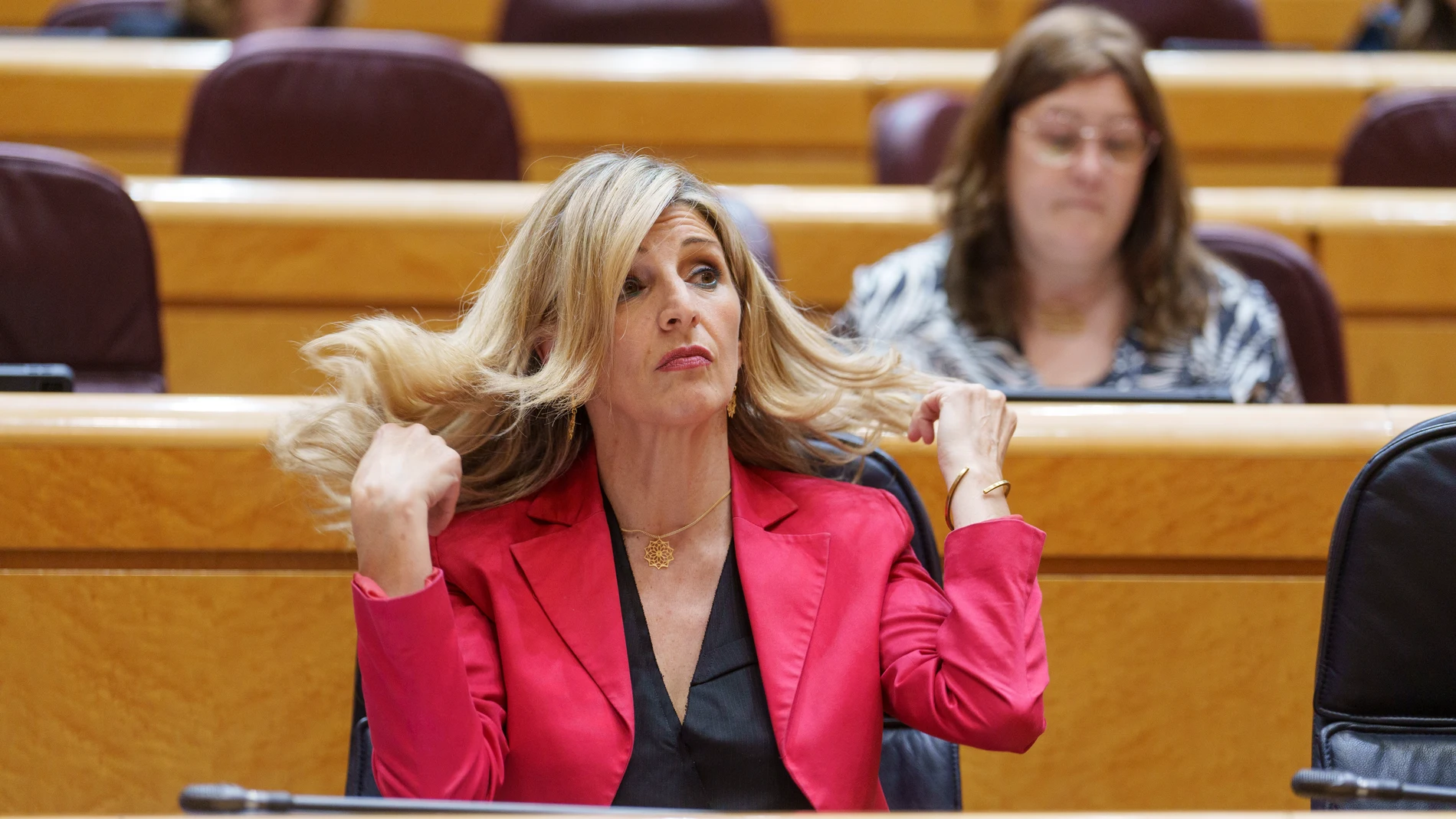 Yolanda Diaz en el Pleno del Senado