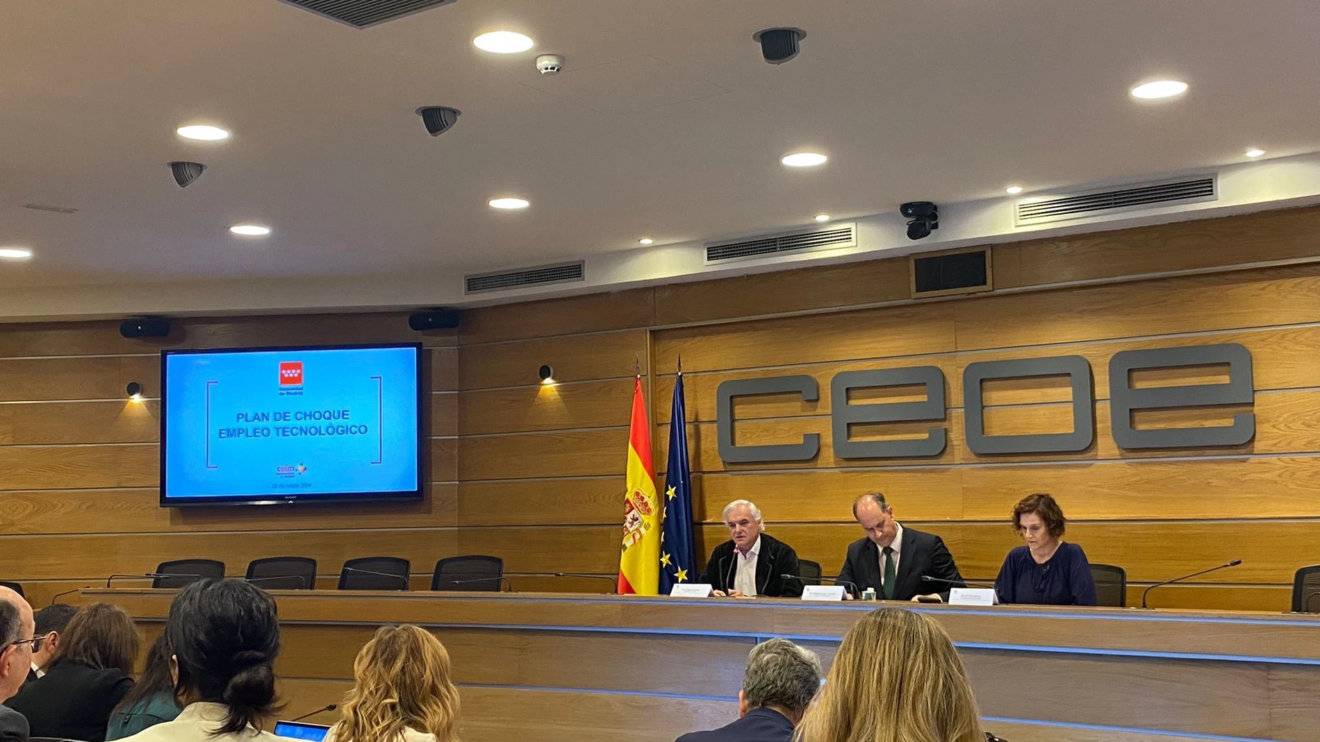 El consejero de Digitalización, Miguel López-Valverde, en la sede de CEIM. EUROPA PRESS 22/03/2024