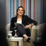 Teresa Ribera asiste a un debate sobre el clima en el marco del Día Mundial de la Meteorología